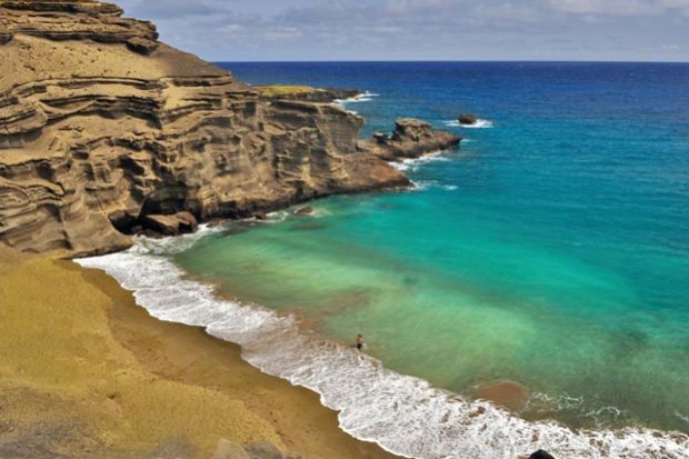 najinteresnite plazi vo svetot, најинтересните плажи во светот, Papakolea плажата во Хаваи